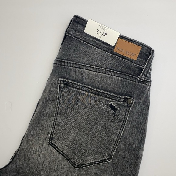 Judy Blue Denim - NEW Judy Blue Boyfriend Fit Jeans Womens 7/28 Black Stretch High Waist JB82296BK